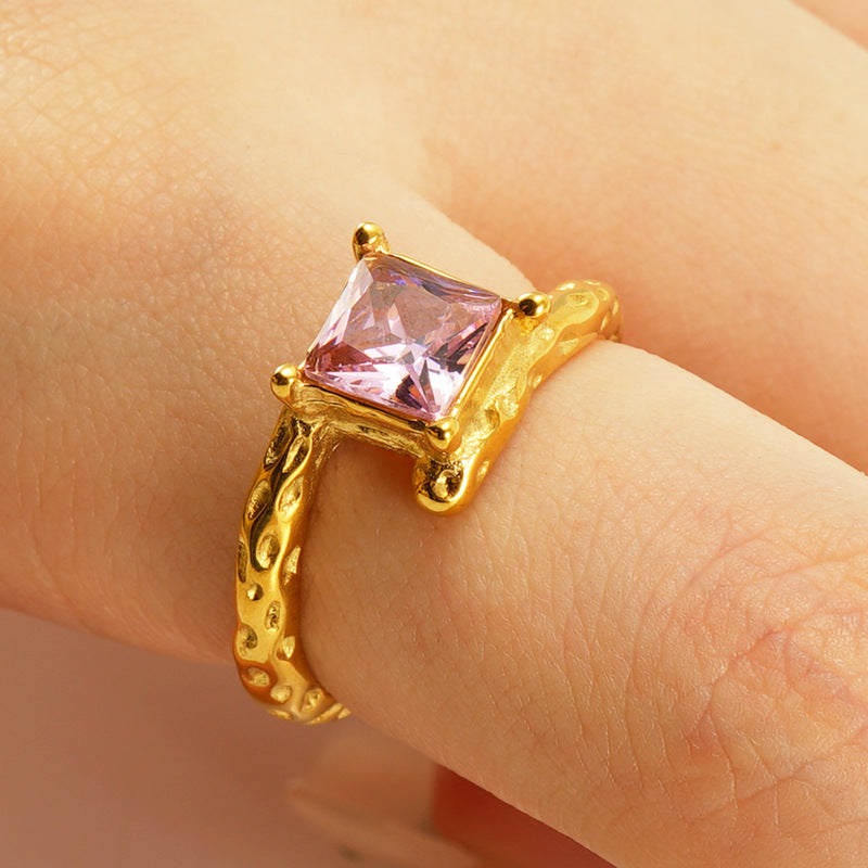 Anillos de diamantes de acero de titanio al por mayor